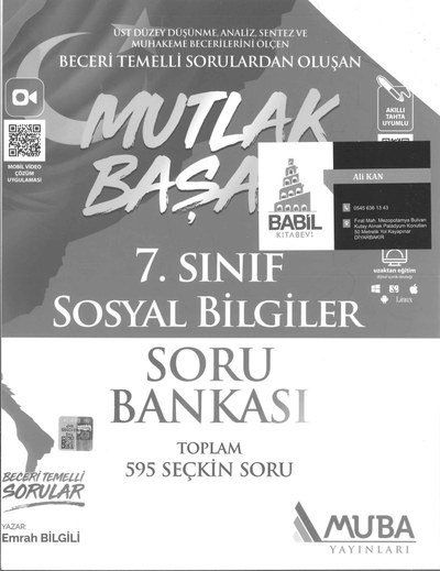 MUTLAK BAŞARI SOSYAL BİLGİLER SORU BANKASI ANKA Fotokopi