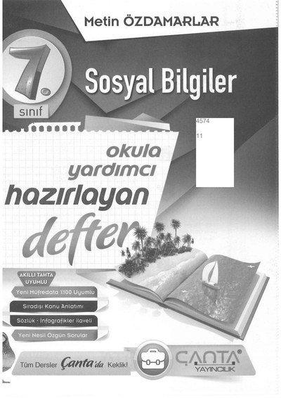 SOSYAL BİLGİLER OKULA YARDIMCI HAZIRLAYAN DEFTER ANKA Fotokopi