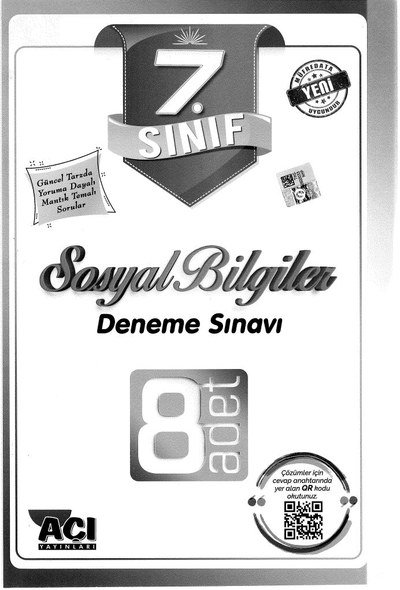 SOSYAL BİLGİLER DENEME SINAVI 8 ADET ANKA Fotokopi