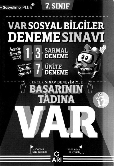 VAR SOSYAL BİLGİLER BAŞARININ TADINA VAR ANKA Fotokopi