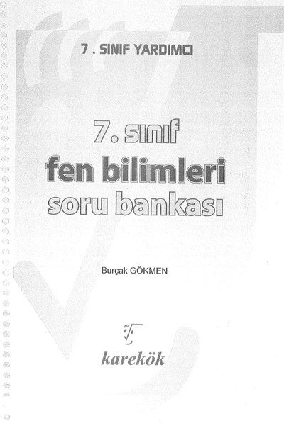FEN BİLİMLERİ SORU BANKASI ANKA Fotokopi