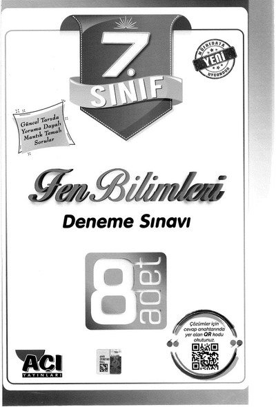 FEN BİLİMLERİ DENEME SINAVI 8 ADET