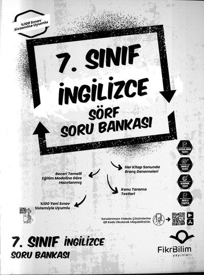 İNGİLİZCE SÖRF SORU BANKASI ANKA Fotokopi