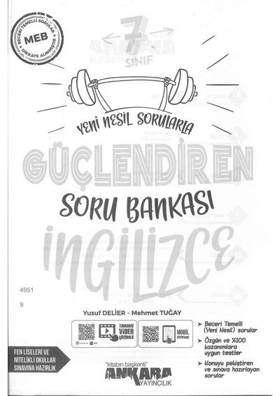 GÜÇLENDİREN SORU BANKASI İNGİLİZCE