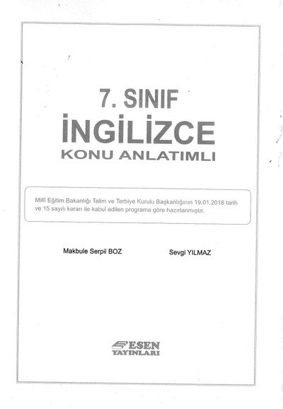 İNGİLİZCE KONU ANLATIMLI
