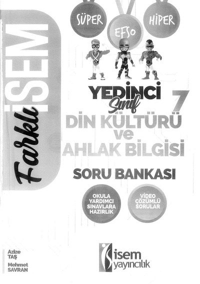 FARKLI İSEM DİN KÜLTÜRÜ VE AHLAK BİLGİSİ SORU BANKASI