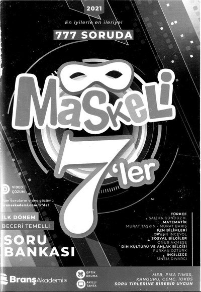 777 SORUDA MASKELİ 7'LER ANKA Fotokopi