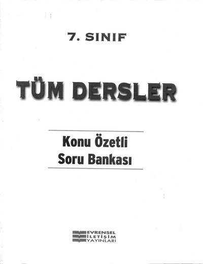 TÜM DERSLER KONU ÖZETLİ SORU BANKASI ANKA Fotokopi