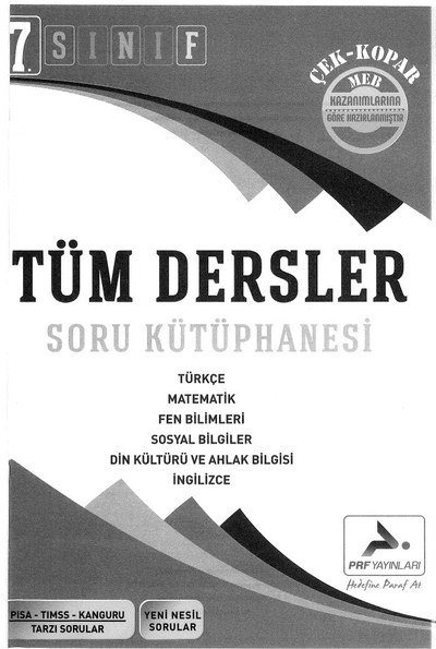 TÜM DERSLER SORU KÜTÜPHANESİ ANKA Fotokopi