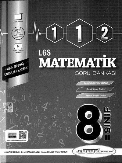 112 MATEMATİK LGS SORU BANKASI ANKA Fotokopi