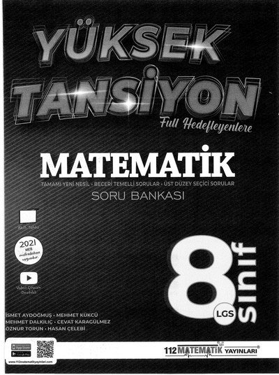 YÜKSEK TANSİYON MATEMATİK SORU BANKASI ANKA Fotokopi