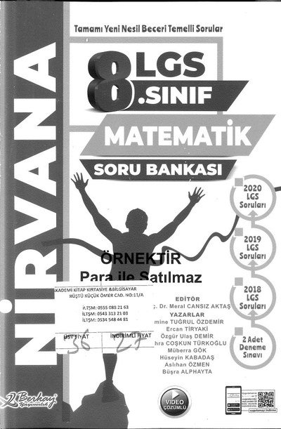 LGS MATEMATİK SORU BANKASI