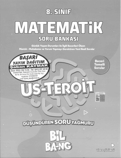 MATEMATİK SORU BANKASI US-TEROİT BİL BA-NG ANKA Fotokopi