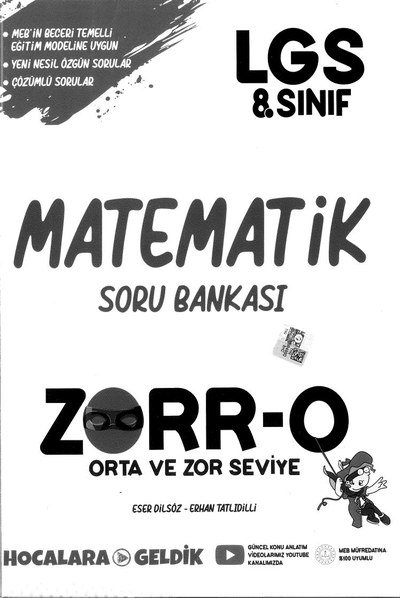 MATEMATİK SORU BANKASI ZORR-O ANKA Fotokopi