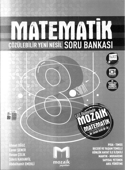 MATEMATİK ÇÖZÜLEBİLİR YENİ NESİL SORU BANKASI ANKA Fotokopi