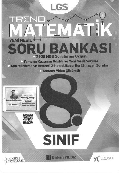 TREND MATEMATİK YENİ NESİL SORU BANKASI ANKA Fotokopi