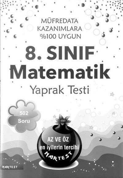 MATEMATİK YAPRAK TESTİ 502 SORU