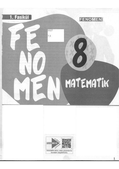 FENOMEN MATEMATİK SORU BANKASI 1. FASİKÜL ANKA Fotokopi