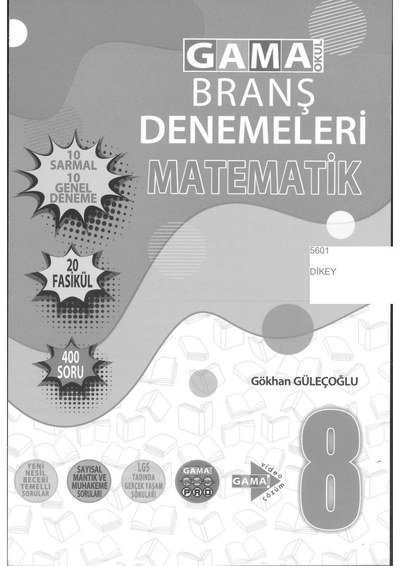 BRANŞ DENEMELERİ MATEMATİK ANKA Fotokopi