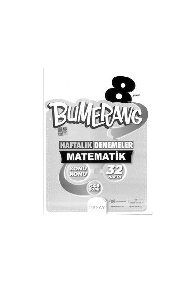 BUMERANG HAFTALIK DENEMELER MATEMATİK