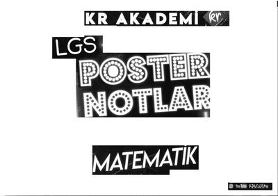 LGS POSTER NOTLAR MATEMATİK ANKA Fotokopi