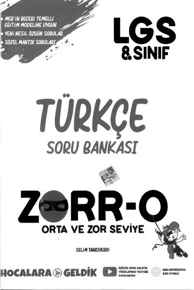TÜRKÇE SORU BANKASI ZORR-O