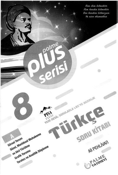 PLUS SERİSİ TÜRKÇE SORU KİTABI ANKA Fotokopi
