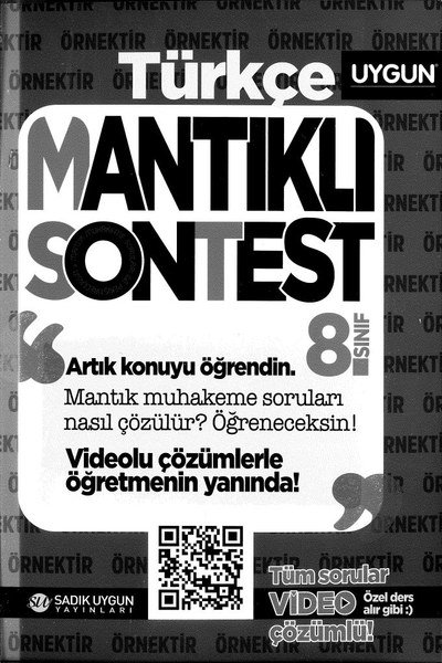 TÜRKÇE MANTIKLI SON TEST ANKA Fotokopi
