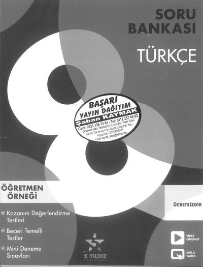 SORU BANKASI TÜRKÇE ANKA Fotokopi