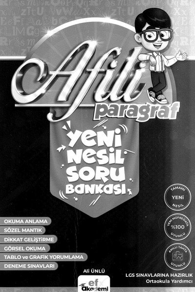 AFİLİ PARAGRAF YENİ NESİL SORU BANKASI ANKA Fotokopi