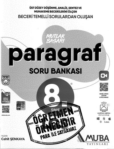 MUTLAK BAŞARI PARAGRAF SORU BANKASI ANKA Fotokopi