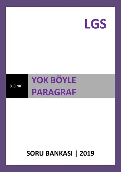 YOK BÖYLE PARAGRAF SORU BANKASI