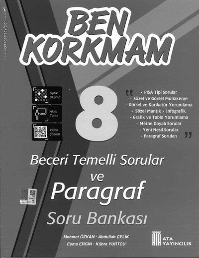 BEN KORKMAM BECERİ TEMELLİ SORULAR PARAGRAF SORU BANKASI ANKA Fotokopi