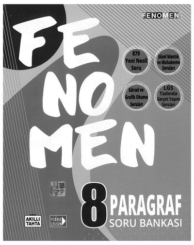 FENOMEN PARAGRAF SORU BANKASI ANKA Fotokopi