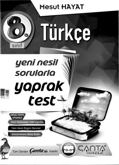 TÜRKÇE YENİ NESİL SORULARLA YAPRAK TEST ANKA Fotokopi