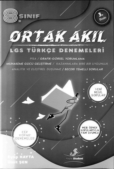 ORTAK AKIL LGS TÜRKÇE DENEMELERİ ANKA Fotokopi