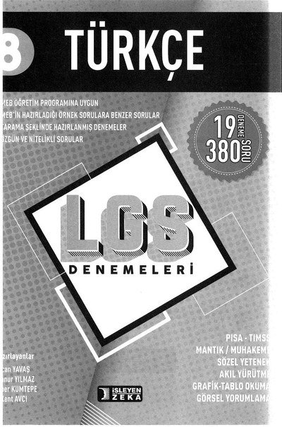 TÜRKÇE 19 DENEME LGS DENEMELERİ ANKA Fotokopi