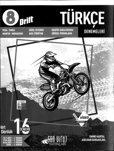 TÜRKÇE DENEMELERİ DRİFT 16 DENEME ANKA Fotokopi