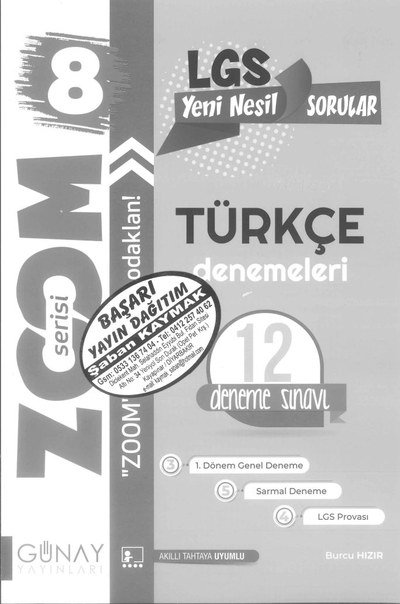 LGS YENİ NESİL SORULAR TÜRKÇE DENEMELERİ 12 DENEME SINAVI