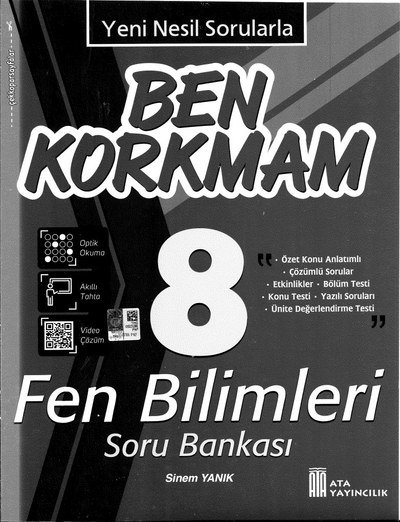 BEN KORKMAM FEN BİLİMLERİ SORU BANKASI