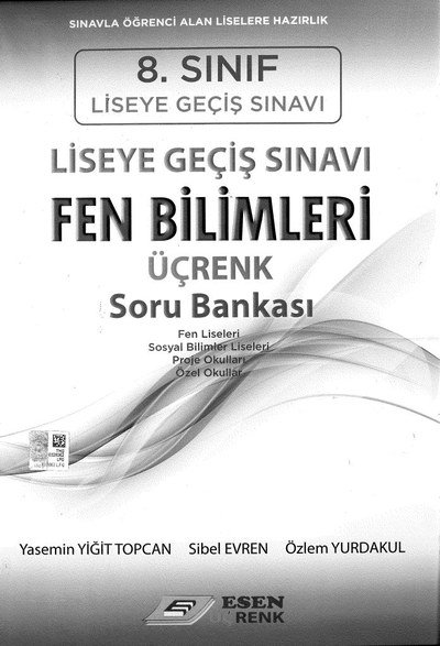 LİSEYE GEÇİŞ SINAVI FEN BİLİMLERİ ÜÇRENK SORU BANKASI ANKA Fotokopi