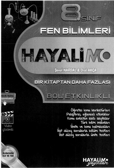 HAYALİM FEN BİLİMLERİ BOL ETKİNLİKLİ ANKA Fotokopi