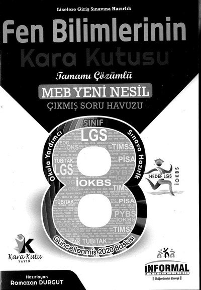 FEN BİLİMLERİNİN YENİ NESİL ÇIKMIŞ SORU HAVUZU ANKA Fotokopi