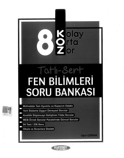 TATLI SERT FEN BİLİMLERİ SORU BANKASI ANKA Fotokopi