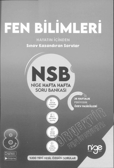 FEN BİLİMLERİ NSB HAFTA HAFTA SORU BANKASI ANKA Fotokopi