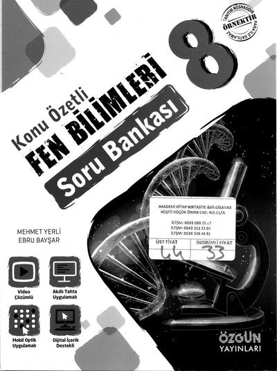 KONU ÖZETLİ FEN BİLİMLERİ SORU BANKASI ANKA Fotokopi