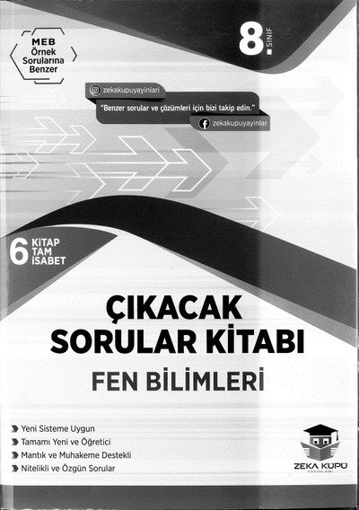 ÇIKACAK SORULAR KİTABI FEN BİLİMLERİ