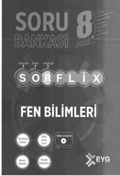 SORU BANKASI SORFLİX FEN BİLİMLERİ ANKA Fotokopi