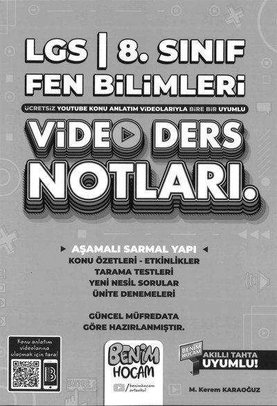 LGS FEN BİLİMLERİ VİDEO DERS NOTLARI