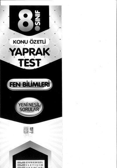 KONU ÖZETLİ YAPRAK TEST FEN BİLİMLERİ ANKA Fotokopi